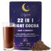 Mushroom Hot Cocoa Melatonin-Free Natural Herbal Sleep Powder with Jujube Seed Magnesium Glycinate GABA L-Theanine & 14 Mushroom Extracts | Calm Relaxation & Immune | hot chocolate 30 Servings