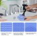 Silicone 2 in 1 Brush Cleaning Mat with Color Removal Sponge - Blue | Storage Holder, Air Dry, Instant Makeup Brushes Cleaning - Buy Online on GoSupps.com