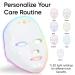 LED Mask Light Therapy - 7 Color Wireless Device for Anti-Aging Wrinkles Breakouts & Pigmentation - Home Skincare Blue Red Light Therapy - Buy Online on GoSupps.com