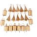 Small Barn Bells Set - 20 Distinctive Rustic Golden Christmas Jingle Bells for Home Decor | Krati Exports - Buy Online on GoSupps.com