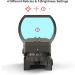 Feyachi Reflex Sight with Multiple Reticle System - Red Dot Sight with Picatinny Rail Mount for Absolute Co-Witness in Nickel Finish - Buy Online on GoSupps.com