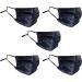 HABAC STUDIO Pack of 5 Satin Silk Face Masks Reusable Cover Bandana Balaclavas Face Masks Washable UK Black Face Mask with Nose Wire Pleated Face Mask for Women Men Adjustable. Navy - Buy Online on GoSupps.com