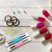 Silicone Nail Art Stamper Tool Stencils Clear Nail Printing Tool Nail Polish Pattern Making Aids Nails Seal Mold Nail Stamp Plate Blue 01  - Buy Online on GoSupps.com