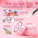 Gel Nail Polish Kit with U V Light Starter Kit 10PC Gel Polish Set Pink Red Glitter Colors with Top Base Coat Nail Art Rhinestone Gel Manicure Kit DIY Nail Art Design for Women - Buy Online on GoSupps.com