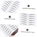 Ipetboom 12 sheets Artificial Stickers Eyebrow False Imitation Transfer Sticker for Transfers Hairlike 21x15cm Black - Buy Online on GoSupps.com