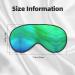 Teal Blue Pattern Print Unisex Sleep Mask | Double-Sided Eye Mask for Sound Sleep & Skin Care - Buy Online on GoSupps.com