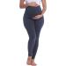 Amorbella Maternity Leggings Over Bump Cotton Soft Pants - Dark Grey - Buy Online on GoSupps.com