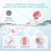 VOYOR Rechargeable Electric Body Brush for Shower - Exfoliating Bath Brush with Long Handle for Deep Cleansing and Massaging - Pink - Buy Online on GoSupps.com