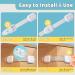 Baby Proof Cabinet Latches - 10 Pack Child Safety Locks with 6 Extra 3M Adhesives - Adjustable, No Drilling, Childproof Drawer Latches - White - Buy Online on GoSupps.com