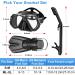 Professional 4-in-1 Snorkel Set for Adults | Adjustable Dive Flippers, Anti-Fog Mask, Dry Top Snorkel & Earplugs | Ideal for Snorkeling, Swimming & Scuba Diving | Black Large-X-Large - Buy Online on GoSupps.com