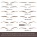 Aresvns Tattoo Eyebrows Brown 99 Pairs Waterproof 4D Fake Eyebrow Transfers | Realistic Imitation Eyebrows for Women | Christmas Gift - Pattern 001 - Buy Online on GoSupps.com