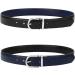Falari Reversible Genuine Leather Fashion Belt for Women, Youth, Kids - Black/Navy, L (26-38) - Buy Online on GoSupps.com