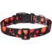 Suredoo Adjustable Dog Collar - Soft Comfort Nylon for Small Medium & Large Dogs (L Pumpkin) - Neck 38-63 cm 2.5 cm Width - Buy Online on GoSupps.com
