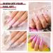 Aishaba Poly Nail Extension Gel Set - 12 Nude Glitter Colors | Builder Gel Kit for Nail Art Manicure - Buy Online on GoSupps.com