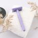 Kinghood Double Edge Safety Razor for Men & Women - Eco Friendly & Zero Waste Reusable Razor with Metal Handle and 10 Blades (Light Purple) - Buy Online on GoSupps.com