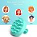Heeta Hair Scalp Massager Shampoo Brush 2 Pack - Green & Rose Pink | Soft Silicone for Wet and Dry Hair Detangling - Buy Online on GoSupps.com