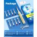 Rotering Electric Toothbrush for Adults - 8 Brush Heads 4 Modes Rechargeable 2-Minute Smart Timer - Quick Load Yellow - Buy Online on GoSupps.com