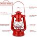 8 Inch Small Red Kerosene Hurricane Lantern Set - Perfect for Christmas Decor, Camping, and Emergency Use (4-Pack) - Buy Online on GoSupps.com