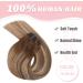 Vlasy Seamless Straight Human Hair Clip in Extensions T6/60+6# 16 Inch (80 g) - Natural Thick 7 Pieces for Women - Buy Online on GoSupps.com
