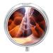 Round Pill Box Antelope Canyon Print 3 Compartment Medicine Pill Case Print Pill Organizer Decorative Metal Portable Pill Box Pocket Pill Box
