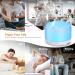 Hianjoo 450ml Aroma Diffuser & Humidifier with Timer | Ultrasound Aromatherapy Essential Oil Diffuser | 7 Colors LED & Remote Control for Home Office Yoga & Spa - Pure White - Buy Online on GoSupps.com
