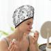 Tooch Sketch Microfiber Hair Towel - Super Absorbent Quick Dry Hair Turbans for Curly & Thick Hair - Hair Towel Wrap with Button for Women Girls & Kids - Buy Online on GoSupps.com
