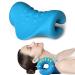 Neck Stretcher Portable Neck and Shoulder Relaxer Neck Shoulder Massage Pillow (Blue)