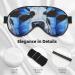 White Cow on Blue Oil Painting Sleep Mask | Adjustable Double-Sided Eye Mask | Soft Covers for Perfect Shading & Reduced Eye Edema - Shop Internationally - Buy Online on GoSupps.com