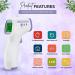 Infrared Forehead Digital Thermometer For Kids & Adults-Non Contact Medical Electronic Thermometer-Accurate & Fast Measurement with Three Back Color Light Display of Thermometer Gun - Buy Online on GoSupps.com