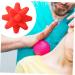 Beaupretty 2-Pack Star Fitness Ball - Spiky Muscle Massage & Myofascial Relief - Perfect for Back & Foot Fasciitis - 8x8cm Red - Buy Online on GoSupps.com