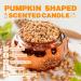 Pumpkin-Shaped Scented Candles | Black Vanilla & Truffle | Scented Candles for Halloween | Autumn Soy Candles for Home Scented | Large Jar 2 Wick Candle | 90 Hours Long Burning | Fall Candle Gift - Buy Online on GoSupps.com