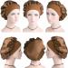 Silk Hair Bonnet for Sleeping - Wide Band Satin Night Cap for Women & Girls - Elastic Hat for Black & Curly Hair - 1pc Brown - Buy Online on GoSupps.com