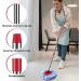 Red 4-Section Spin Mop Replacement Handle - 2.5-to-5 Foot Stick for Triangle Base EasyWring Mop - Floor Cleaning Refills Compatible - Buy Online on GoSupps.com