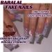 Buy BABALAL Purple Press on Nails - Long Square Butterfly Design - 24 Pcs Luxury Acrylic Glue On Nails with 3D Flower Charms - Perfect for Elegant Looks - Buy Online on GoSupps.com