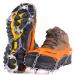 NewDoar Ice Cleats Crampons Traction,19 Spikes Stainless Steel Anti Slip Ice Snow Grips for Women, Kids, Men Shoes Boots, Safe Protect for Mountaineering, Climbing, Hiking, Walking, Fishing,M, L, XL Orange XL(Boot Size: M 11-14/W 12+)