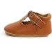 Baby Girls Mary Jane First Walking Shoes | Anti-Slip PU Leather Princess Shoes for Infants 0-6 Months (Dark Brown) - Buy Online on GoSupps.com