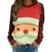 Women's Christmas Sweatshirts Cute Snowman Penguin Print O-Neck Raglan Top Shirt Pullover Comfy Warm Xmas Jumper Winter Long Sleeve Tops Loose Tunic Top Sweaters Z11-beige M