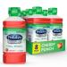 Pedialyte Advanced Care Electrolyte Solution 1 Liter 8 Count with PreActiv Prebiotics Hydration Drink Cherry Punch Pink 33.8 Fl Oz (Pack of 8) (AB-312)