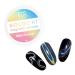 Daily Charme Holographic Cateye Magnetic Nail Chrome Powder 1g 3-in-1 Nail Magnetic Powder Pigment Holographic Rainbow Cat Eye Effect Home DIY/Nail Salon Manicure (Holographic Silver) Holographic 1 Gram