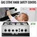 Leofeck 6 PCS Silicone Stove Knob Covers Child Proof Gas Stove Knob Safety Covers with Friction Avoiding Children Turning on Gas Stove Durable Stove Knob Covers Keep Safety for Kids Pets (White) - Buy Online on GoSupps.com