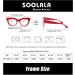 Soolala Women's Cat Eye Reading Glasses - 4 Pairs Mixed Colors - 1.75x Magnification - Buy Online on GoSupps.com