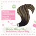 Youngsee 45cm Tape Extensions - Real Hair Black Balayage Invisible Ombre & Blond - Remy 50g #1B/4/27 - Buy Online on GoSupps.com
