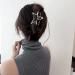 Silver Star Metal Hair Claw Clip - Stylish Hair Barrette for Women and Girls - Buy Online on GoSupps.com