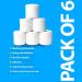 Self Adhesive Bandage Wrap Set - Non-Woven Breathable & Water-Resistant Vet Wrap - Pack of 6 2 x 5 Yard - Ideal for First Aid & Wound Care - Buy Online on GoSupps.com