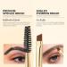 Docolor Eyebrow Brush Duo - Professional Angled Brow Brush and Spoolie for Precise Brow Shaping and Grooming - White - Buy Online on GoSupps.com