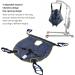Patient Lift Sling 507lb Weight Capacity Adjustable Mesh Transfer Blanket with Commode Opening Full Body Patient Aid Device for Elderly Bed Positioning and Lifting Patient Shower Toileting - Buy Online on GoSupps.com