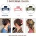 French Design Hair Claw Clips for Thick Hair - Sturdy and Stable - Women's Hair Accessories (Pink/Green/Dark Blue) - Buy Online on GoSupps.com