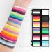 Bowitzki 12x10 gm Face Paint Professional Face Painting Kit For Kids Adults with Stencil One Stroke Split Cake Non Toxic Rainbow Flora Dolphin Unicorn Flame Body Paint Makeup - Carnival Set - Buy Online on GoSupps.com