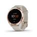 Garmin Approach S42, GPS Golf Smartwatch, Lightweight with 1.2" Touchscreen, 42k+ Preloaded Courses, Rose Gold Ceramic Bezel and Tan Silicone Band, 010-02572-12 Rose Gold Ceramic Bezel and Tan Silicone Band Smartwatch