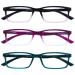 Opulize sea glasses Blue light filter narrow frame spring hinges improve the sleep computer glasses gaming reflective men B9 +0.00 diopters black to pink / purple / turquoise